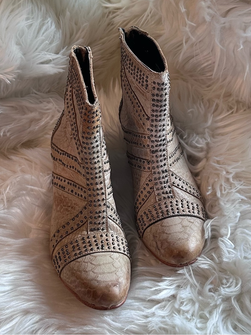 Freebird by Steven Nelle Studded Ankle Booties
